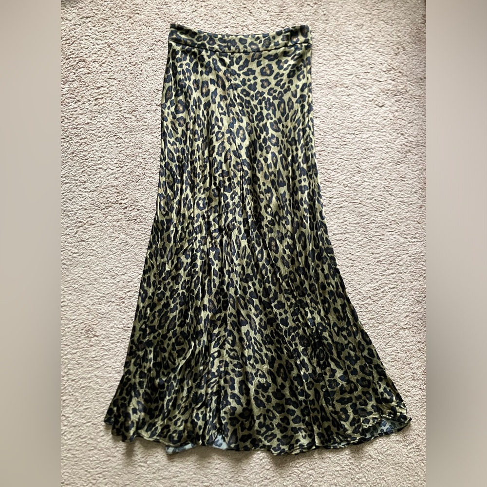 Size Small Animal Print Zara Maxi Skirt